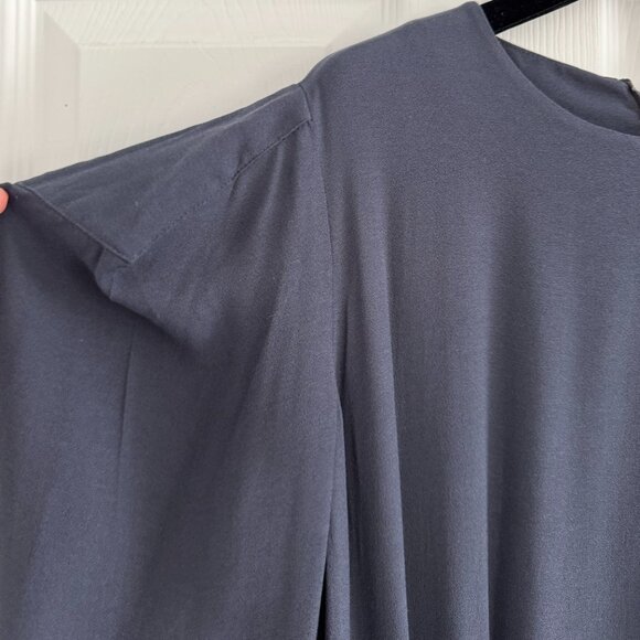 NWT! Tibi Featherweight Eco Crepe Dress in Midnight Navy, size 8. - Picture 10 of 15